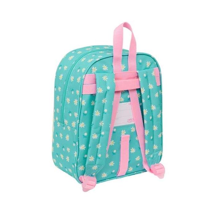 Mochila Infantil Peppa Pig Pretty flowers Amarillo Menta 22 x 27 x 10 cm 1