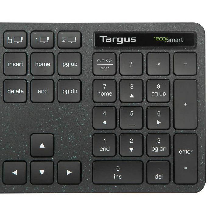 Targus Teclado Inalámbrico EcoSmart Full-Size, Nordic, 2x AAA, Negro 5