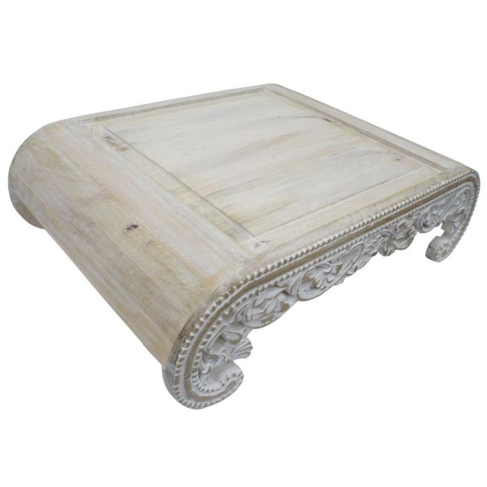 DKD Home Decor Mesita Auxiliar Indio Blanco 63.5 x 25.4 x 89 cm 1