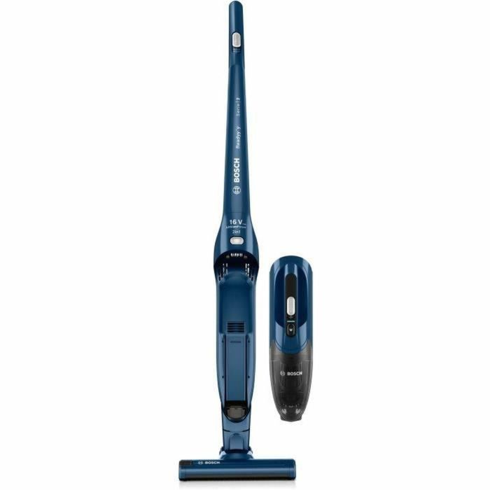 Aspirador escoba inalámbrico - BOSCH BBHF216 - 16 V máx. - Batería de litio - 36 min - Aspirador de mesa integrado - Azul