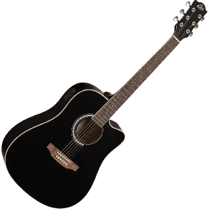 Guitarra Acústica Dreadnought Ranger 6 A/E Cutaway - Negra 2 Guitarra Acústica Dreadnought Ranger 6 A/E Cutaway - Negra 2