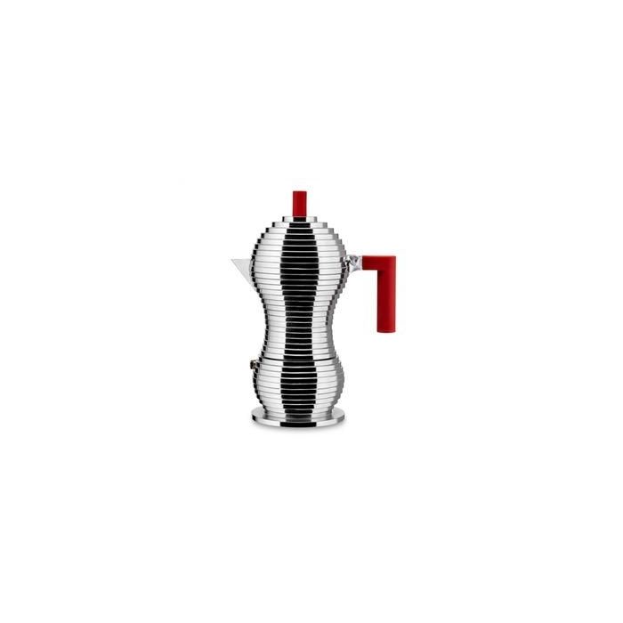 Alessi MDL02/6 R Pulcina Cafetera 6 Tazas Aluminio Fundido Roja Alessi MDL02/6 R Pulcina Cafetera 6 Tazas Aluminio Fundido Roja