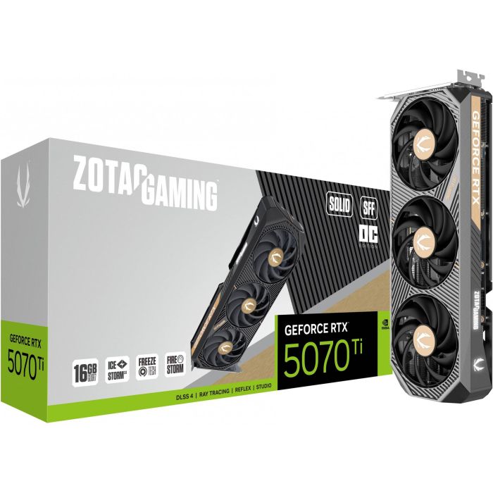 Zotac GeForce RTX 5070 Ti SOLID SFF OC 16GB GDDR7 3 Ventiladores 7 Zotac GeForce RTX 5070 Ti SOLID SFF OC 16GB GDDR7 3 Ventiladores 7