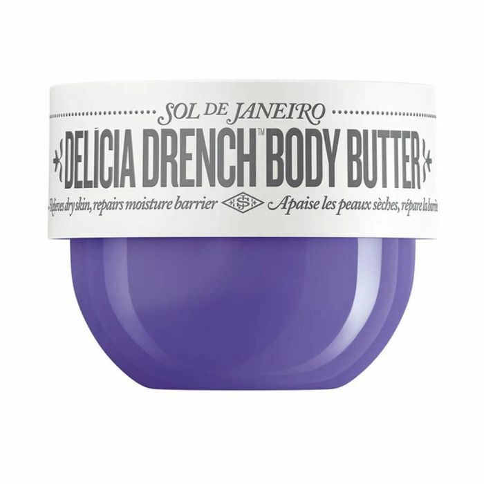 Sol De Janeiro DELICIA DRENCH Body Butter 240 ml - Hidratación Exquisita, Manteca Corporal Ultrarrica, Fragancia Renovadora