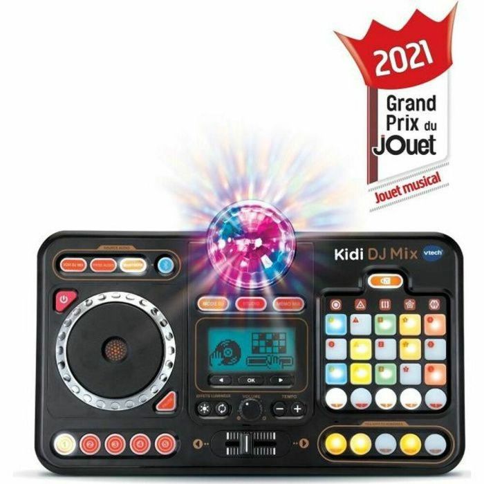 Vtech Mesa de mezclas Kidi DJ Mix para niños con luces, sonidos y disco scratch para grabar mezclas. 6-12 años. 23,5x36,5x9,2 cm 1 Vtech Mesa de mezclas Kidi DJ Mix para niños con luces, sonidos y disco scratch para grabar mezclas. 6-12 años. 23,5x36,5x9,2 cm 1