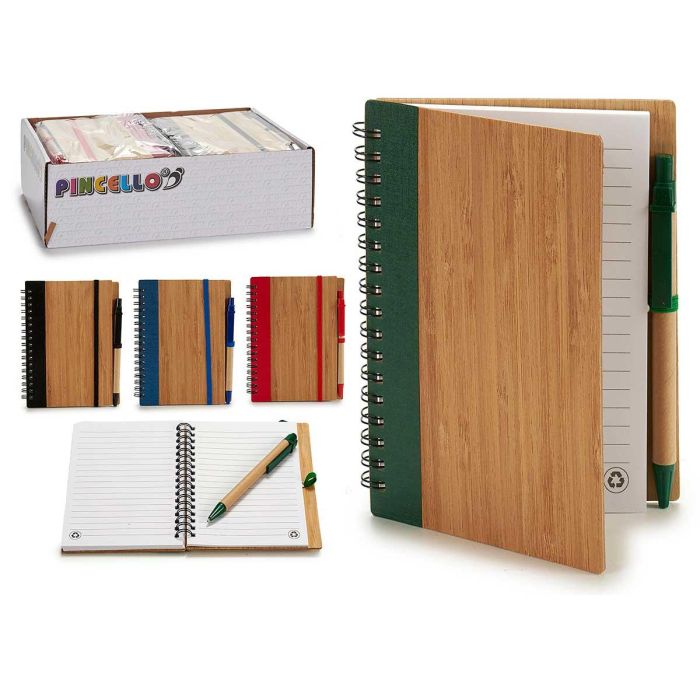 Libreta Bambu Goma Lisa Y Boli 16X12Cm S Pincello (24 Unidades) Libreta Bambu Goma Lisa Y Boli 16X12Cm S Pincello (24 Unidades)