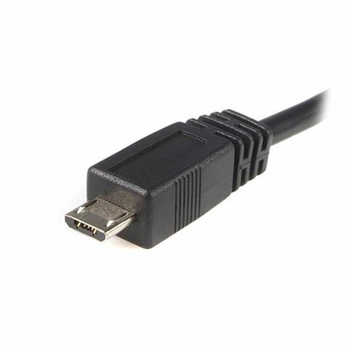 Cable USB a Micro USB Startech UUSBHAUB2M USB A Micro USB B Negro 1