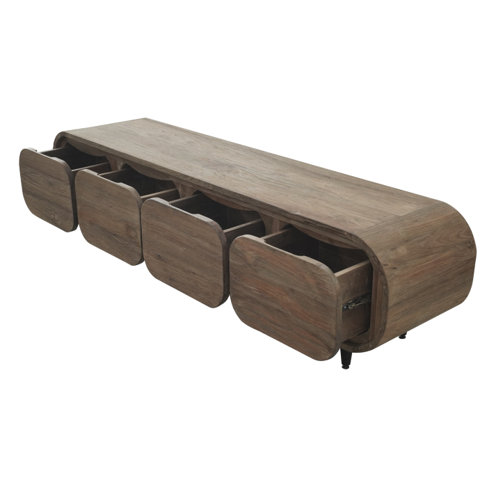 Mueble Tv Moderno DKD Home Decor 45 x 50 x 200 cm 2 Mueble Tv Moderno DKD Home Decor 45 x 50 x 200 cm 2