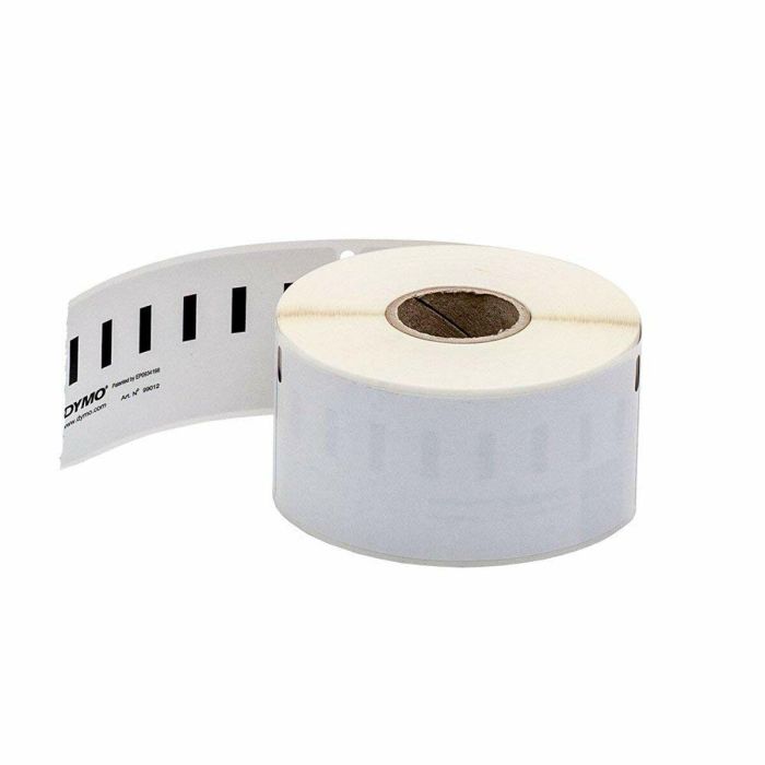 Etiquetas para Impresora Dymo 99012 LabelWriter™ 36 x 89 mm Blanco Negro 4 Etiquetas para Impresora Dymo 99012 LabelWriter™ 36 x 89 mm Blanco Negro 4