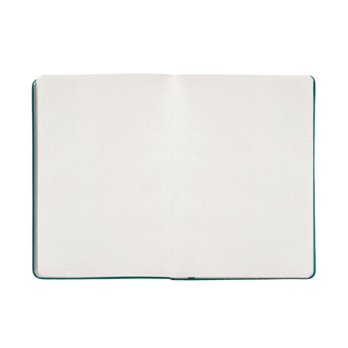 Cuaderno Con Gomilla Antartik Notes Tapa Dura A4 Hojas Puntos Verde Aguamarina 100 Hojas 80 gr Fsc 7