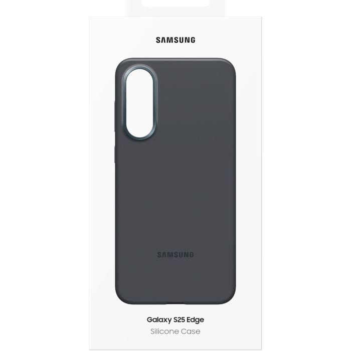 Samsung Funda de Silicona para Galaxy S25 Edge, Negro (17 cm / 6.7") 6