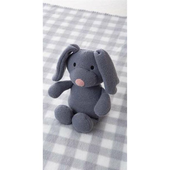 Set caja manta cuadros 90 x75 cm gris + perro 26 cm 2 Set caja manta cuadros 90 x75 cm gris + perro 26 cm 2