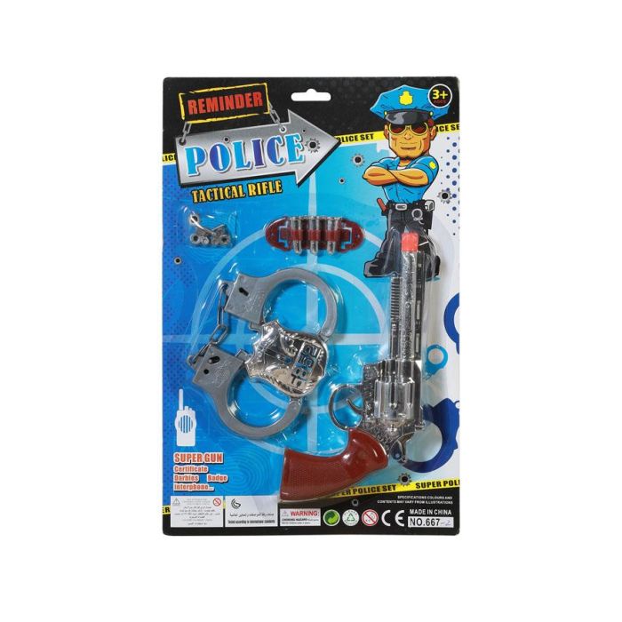 Pistolas Armas Policía Niño Set 35x22.5 cm 1 Surtidos