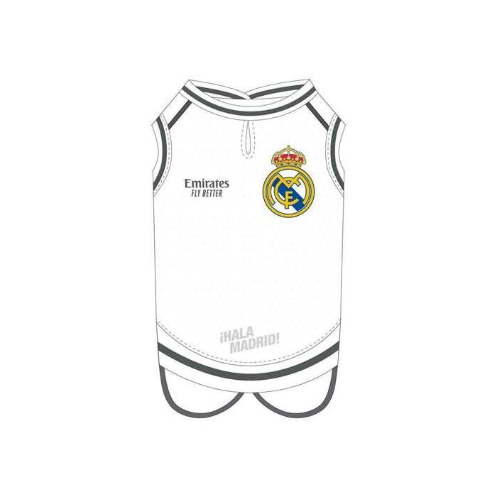 Real Madrid Camiseta para Perro Blanca Talla XS Real Madrid Camiseta para Perro Blanca Talla XS