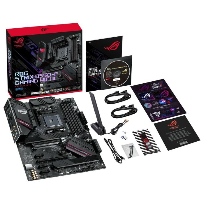 ASUS ROG STRIX B550-F GAMING (WI-FI) II Placa Base Socket AM4 DDR4 Wi-Fi 6 ATX para PC 1
