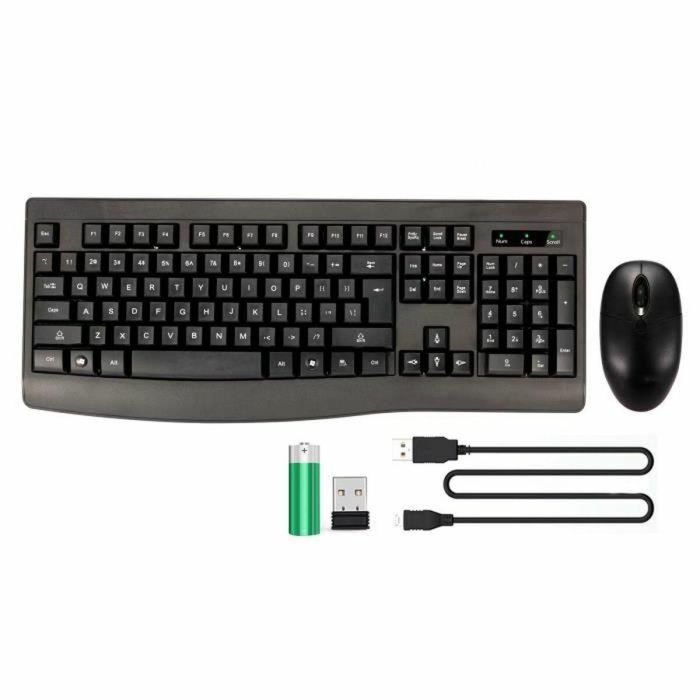 Bluestork BLU3760162066678 Teclado Inalambrico Recargable Pack Negro 0 Bluestork BLU3760162066678 Teclado Inalambrico Recargable Pack Negro 0