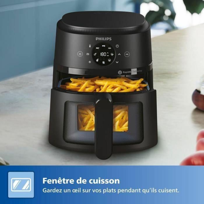 Philips NA220/00 Freidora de Aire Serie 2000, 4.2 L, 1500 W, 13 Modos, Color Negro 2 Philips NA220/00 Freidora de Aire Serie 2000, 4.2 L, 1500 W, 13 Modos, Color Negro 2