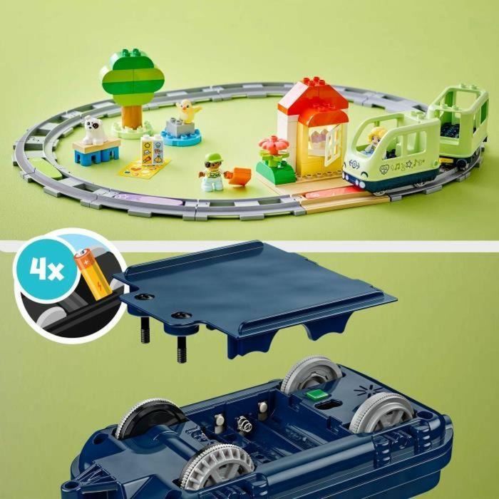 LEGO DUPLO My Town 10427 Tren de aventuras interactivo - Juguetes de aprendizaje temprano para niños de 2 años 4