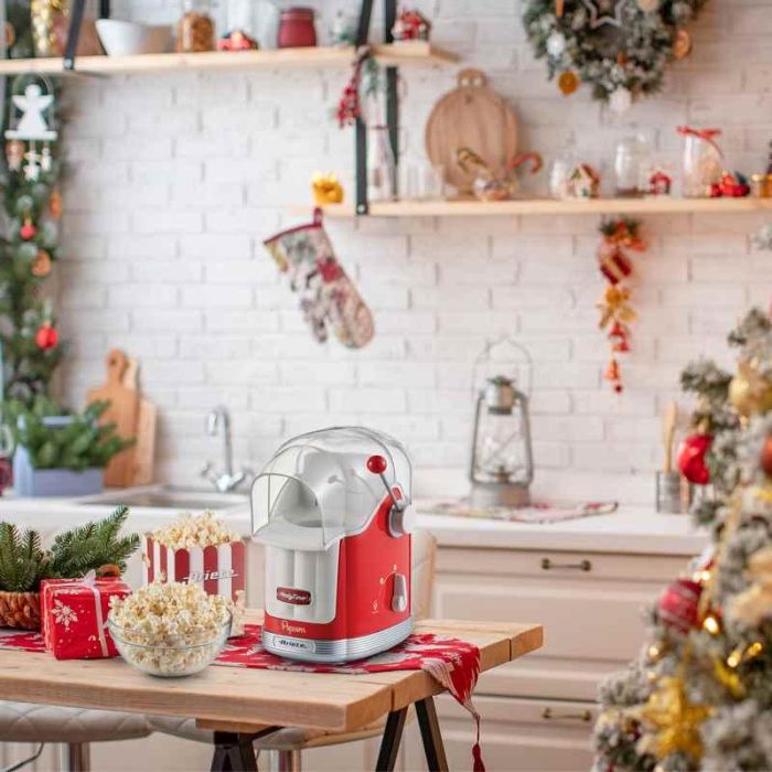 Ariete 2958/00 Máquina de Palomitas Party Time Roja Diseño Retro Años 50 Ideal para Snacks Naturales y Libres de Grasas 5