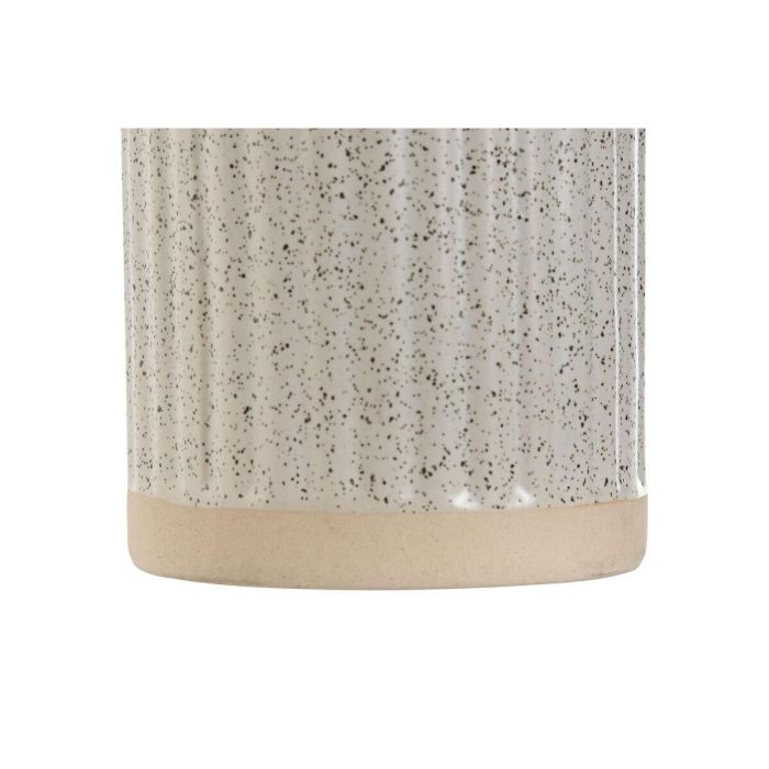 Vaso DKD Home Decor Beige Dorado 7 x 10.5 x 7 cm 1