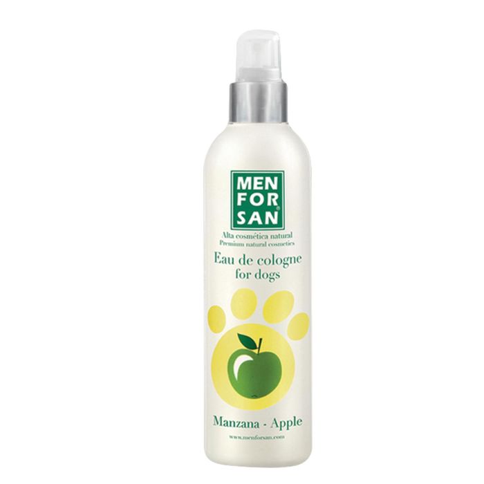 Men For San Agua de Colonia para Perros Manzana 125 ml - Sin Alcohol, pH Neutro, Fragancia Frutal Natural, Olor Fresco para Post-Baño