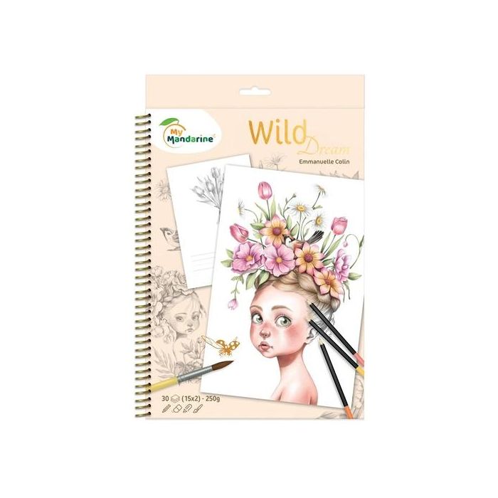 Libro De Colorear Avenue Mandarine Coloriage A4 Wild 250G 30H