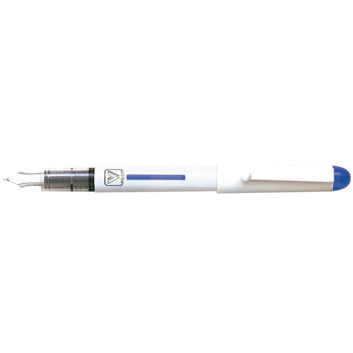 Pluma Pilot V Pen Blanco Desechable Azul Svpn-4 Wl 12 unidades 1