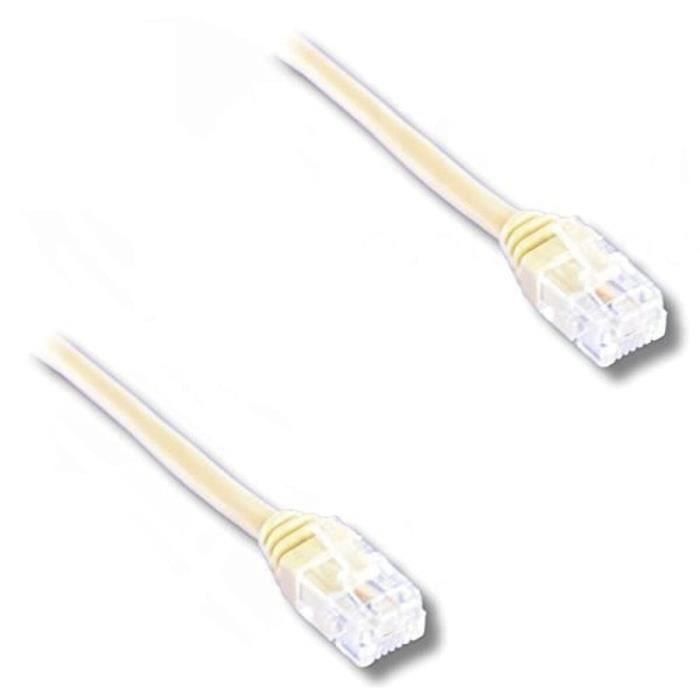Cable ADSL RJ11 macho / RJ11 macho de 10 m 1 Cable ADSL RJ11 macho / RJ11 macho de 10 m 1