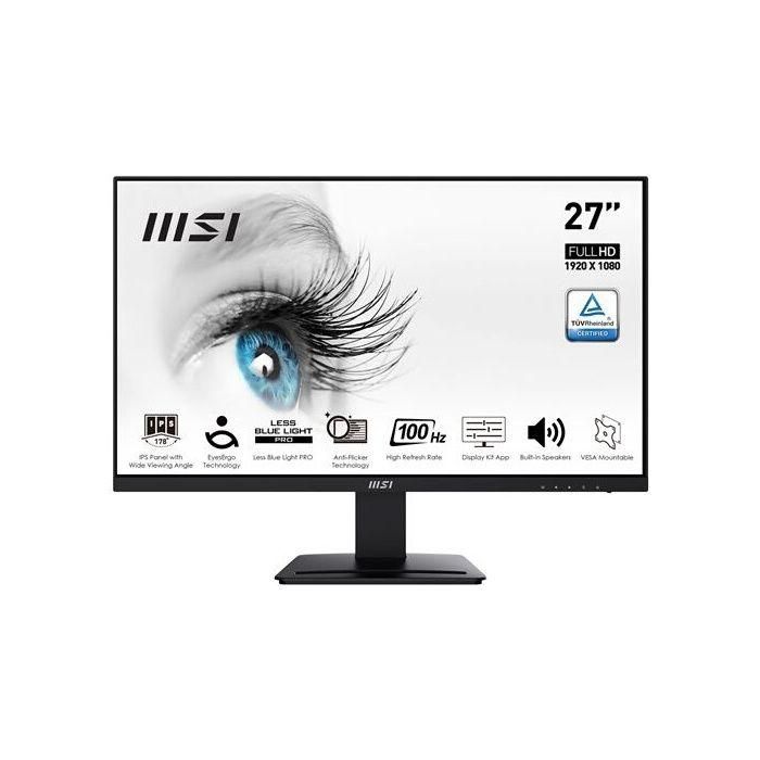 MSI Monitor MP273A 27" IPS FHD 100Hz 1ms 9S6-3PB4CH-068 MSI Monitor MP273A 27" IPS FHD 100Hz 1ms 9S6-3PB4CH-068