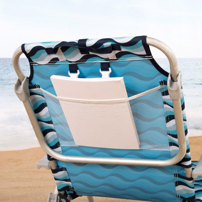 Silla de Playa Aktive 50 x 80 x 58 cm (2 Unidades) 2 Silla de Playa Aktive 50 x 80 x 58 cm (2 Unidades) 2