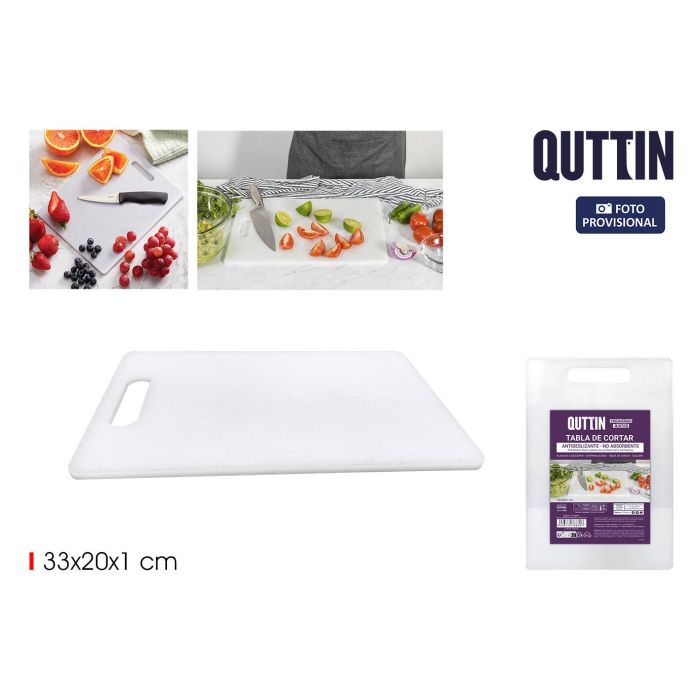 Quttin Tabla de Cortar Profesional de 33 x 20 x 1 cm para Cocina (18 Unidades)