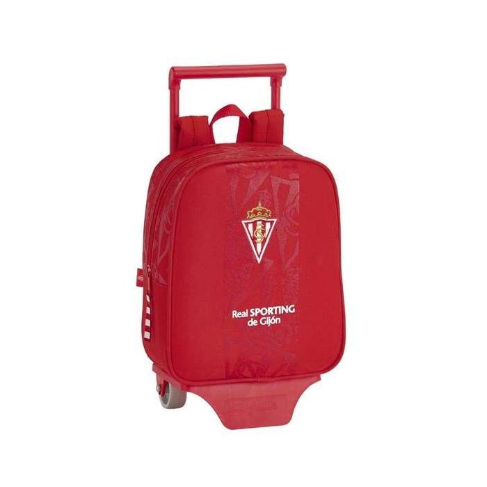Mochila Escolar con Ruedas 805 Real Sporting de Gijón 611972280 Rojo Mochila Escolar con Ruedas 805 Real Sporting de Gijón 611972280 Rojo