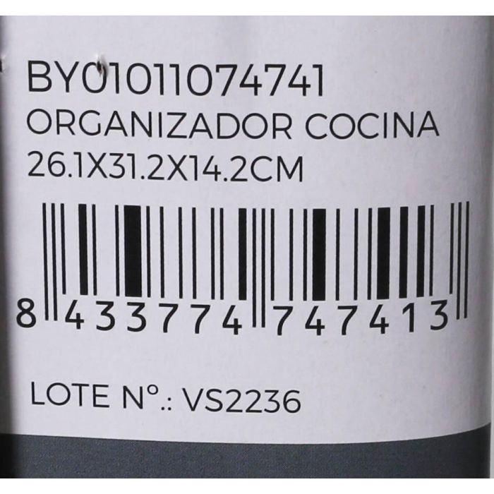 Organizador de Cocina Confortime 26.1 x 31.2 x 14.2 cm Negro (12 Unidades) 7 Organizador de Cocina Confortime 26.1 x 31.2 x 14.2 cm Negro (12 Unidades) 7