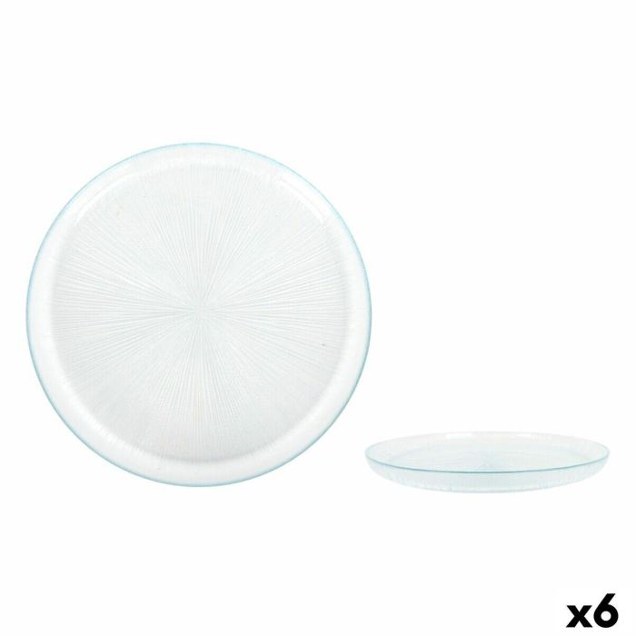 Plato Llano La Mediterránea Venezia Vidrio Ø 21 cm (6 Unidades) Plato Llano La Mediterránea Venezia Vidrio Ø 21 cm (6 Unidades)