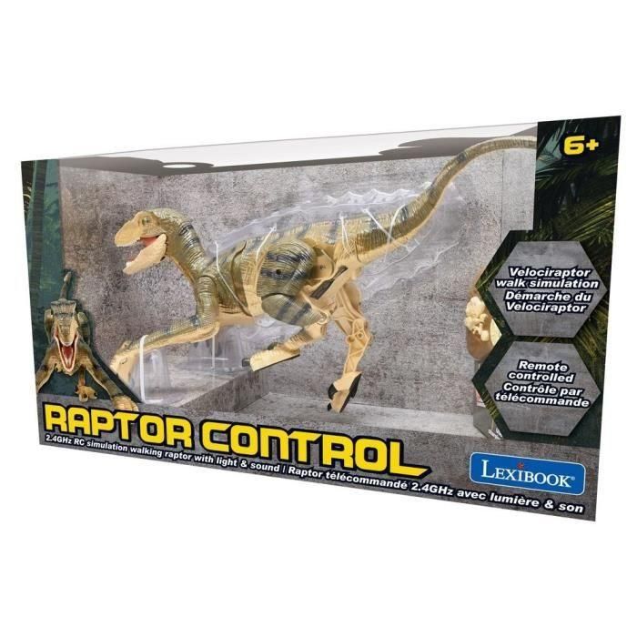 LEXIBOOK - RC Velociraptor - Dinosaurio de simulación de control remoto - Inglés 3