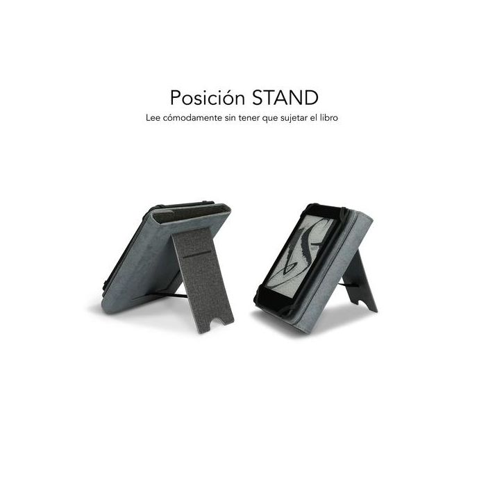 SUBBLIM funda Clever Ebook Stand Case 6" Grey 3