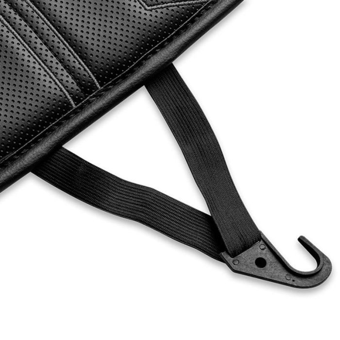Momo Respaldo de Asiento Coche Carrera Negro-Gris MLSCU37BG, con 10mm Espuma, Universal, Cómodo y Duradero 5