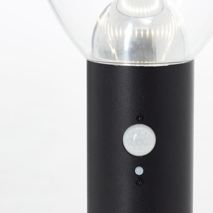 Poste de exterior - BRILLIANT - TULIP - LED y solar - Detector de movimiento - Acero inoxidable y plástico - 4 W - Negro 2 Poste de exterior - BRILLIANT - TULIP - LED y solar - Detector de movimiento - Acero inoxidable y plástico - 4 W - Negro 2