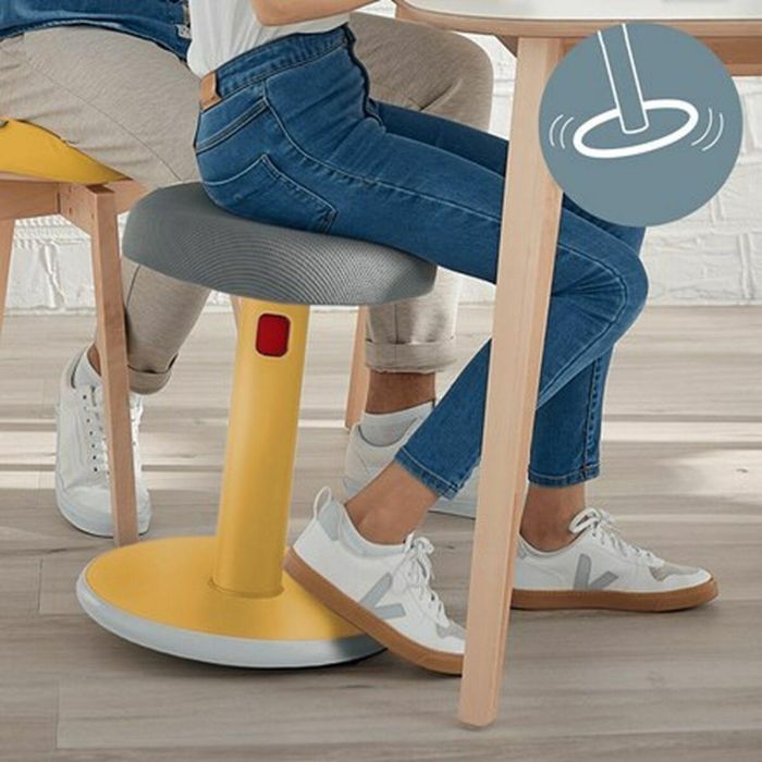Taburete Ergonómico Leitz Ergo Cosy Active Amarillo Plástico 7
