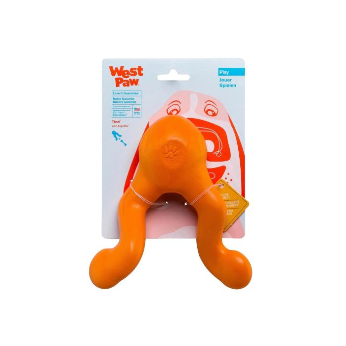 West Paw Juguete Zogoflex Tizzi L 18 cm Mandarina