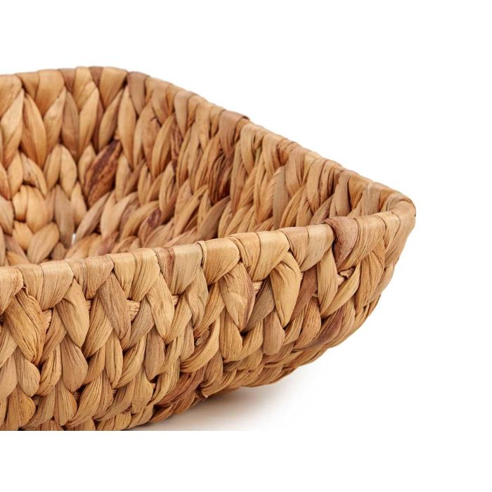 Giftdecor Centro De Mesa Cuadrado De Paja Sin Asa 26x26x8 cm (Set de 12) 3