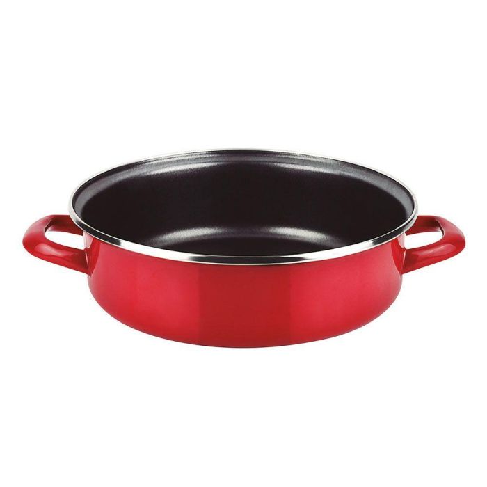 Fagor Tartera Optimax Roja Ø24cm Acero Esmaltado AISI 430 1,3mm 2 Capas Xylan Plus Fagor Tartera Optimax Roja Ø24cm Acero Esmaltado AISI 430 1,3mm 2 Capas Xylan Plus