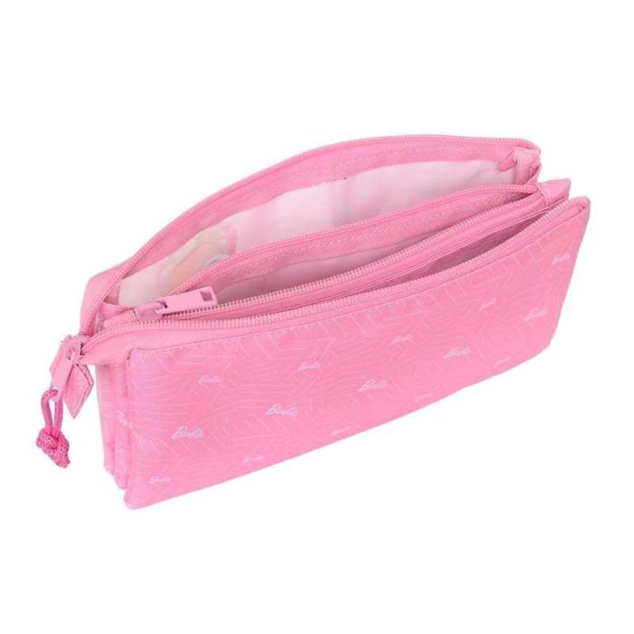 Portatodo Triple Barbie Girl Rosa 22 x 12 x 3 cm 2 Portatodo Triple Barbie Girl Rosa 22 x 12 x 3 cm 2