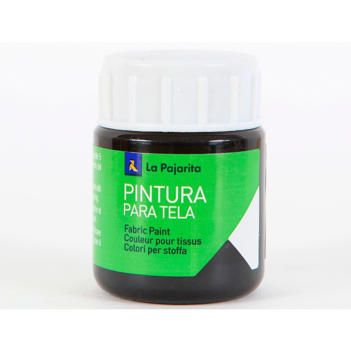 La Pajarita Pintura para Tela Negro 25 ml 1