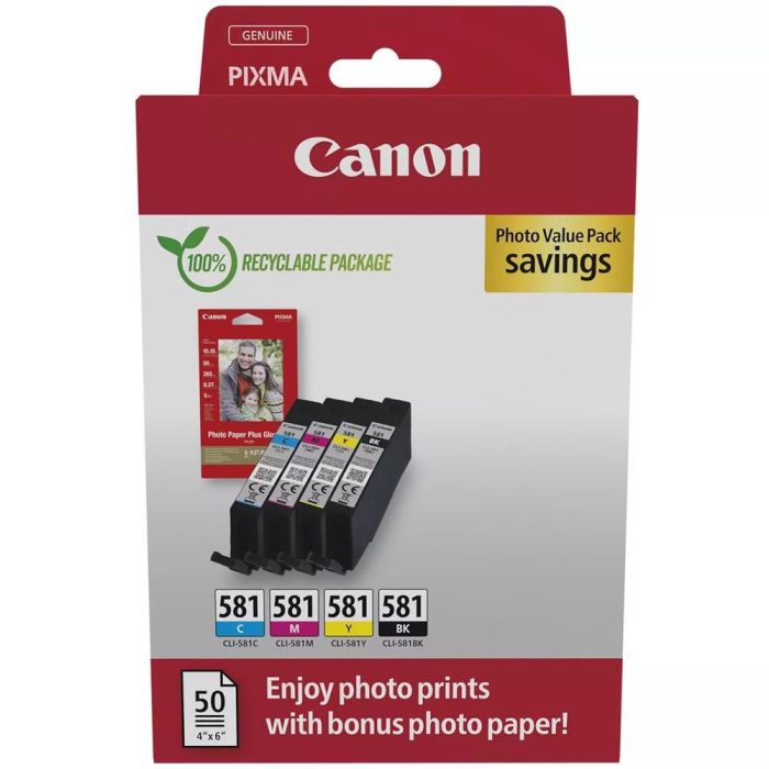 Multipack Canon Cli 581 Bk C Multipack Canon Cli 581 Bk C