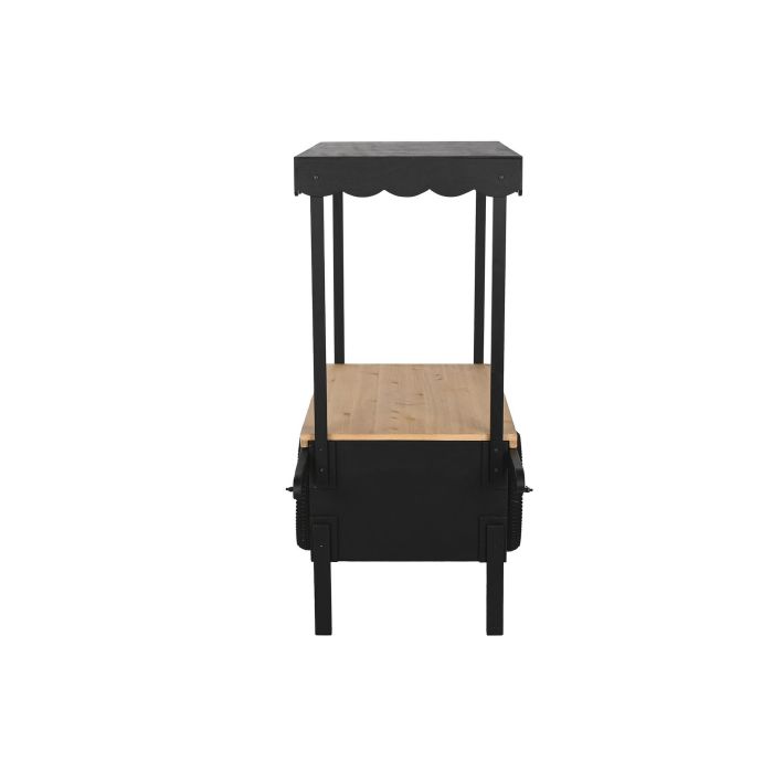 Carro Vintage DKD Home Decor Negro Natural 51 x 114.5 x 106.5 cm 2 Carro Vintage DKD Home Decor Negro Natural 51 x 114.5 x 106.5 cm 2