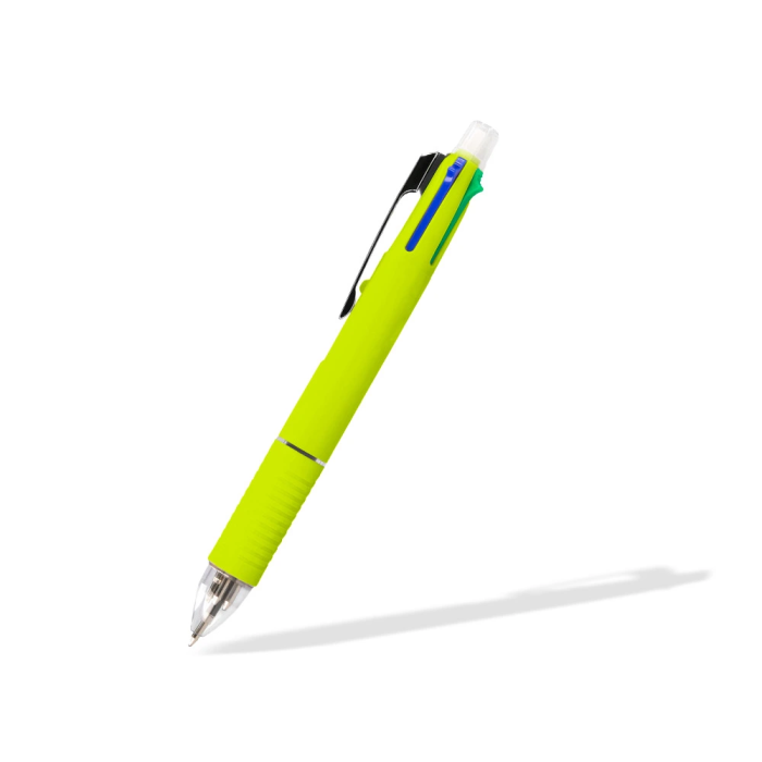 Liderpapel Bolígrafo Multifunción 5 en 1 con Portaminas, Tinta Azul, Negro, Rojo, Verde y Trazo 0,7mm 1