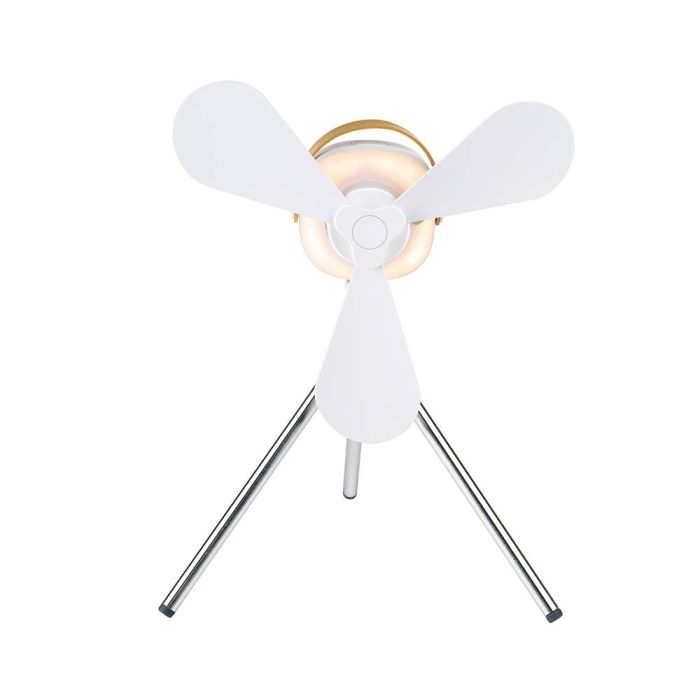 Ventilador recargable de mesa usb, con aspas, 4 velocidades con mando 1 Ventilador recargable de mesa usb, con aspas, 4 velocidades con mando 1