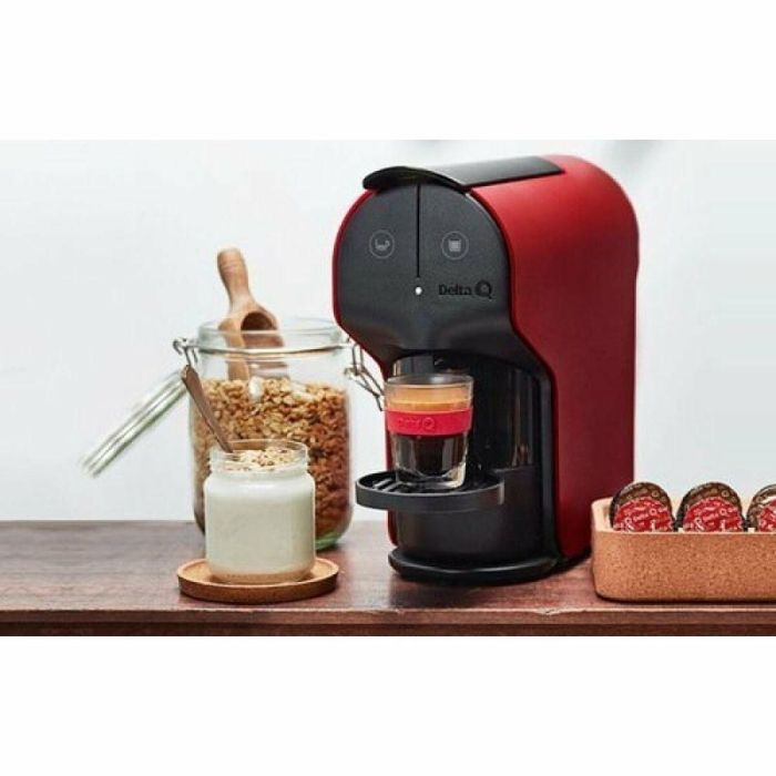 Cafetera de Cápsulas Delta Q QUICK RED V2 Rojo 1200 W 19 bar 800 ml 1 Cafetera de Cápsulas Delta Q QUICK RED V2 Rojo 1200 W 19 bar 800 ml 1
