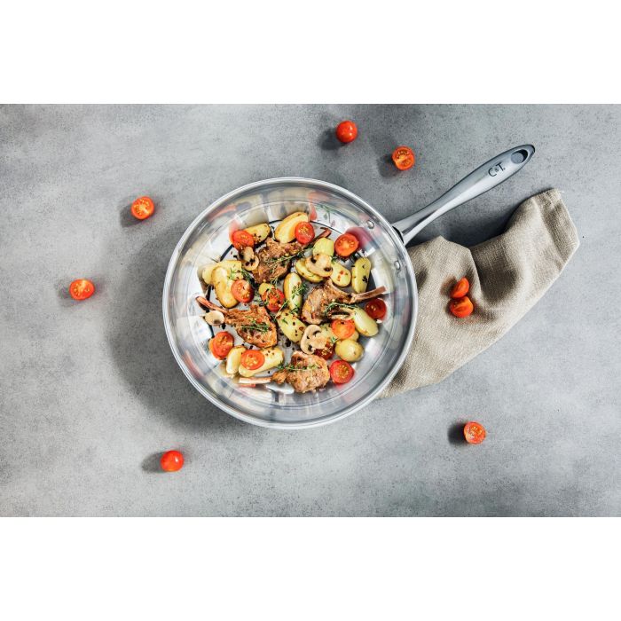 Cosy & Trendy 2803315 Sartén de acero inoxidable - D 28 cm - Todas las fuentes de calor, incluida la inducción 1